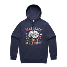 Load image into Gallery viewer, Celebrate minds of all kinds - hooded sweatshirt