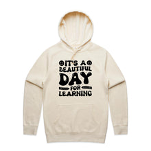 Load image into Gallery viewer, It's a beautiful day for learning - hooded sweatshirt