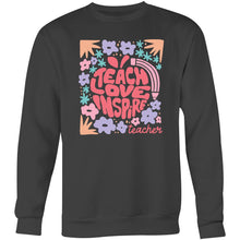 Load image into Gallery viewer, Teach Love Inspire Teacher - Crew Sweatshirt