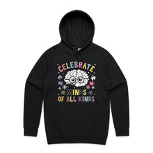 Load image into Gallery viewer, Celebrate minds of all kinds - hooded sweatshirt