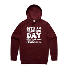 Load image into Gallery viewer, It's a beautiful day for learning - hooded sweatshirt