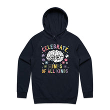Load image into Gallery viewer, Celebrate minds of all kinds - hooded sweatshirt