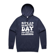 Load image into Gallery viewer, It's a beautiful day for learning - hooded sweatshirt