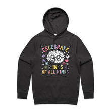Load image into Gallery viewer, Celebrate minds of all kinds - hooded sweatshirt