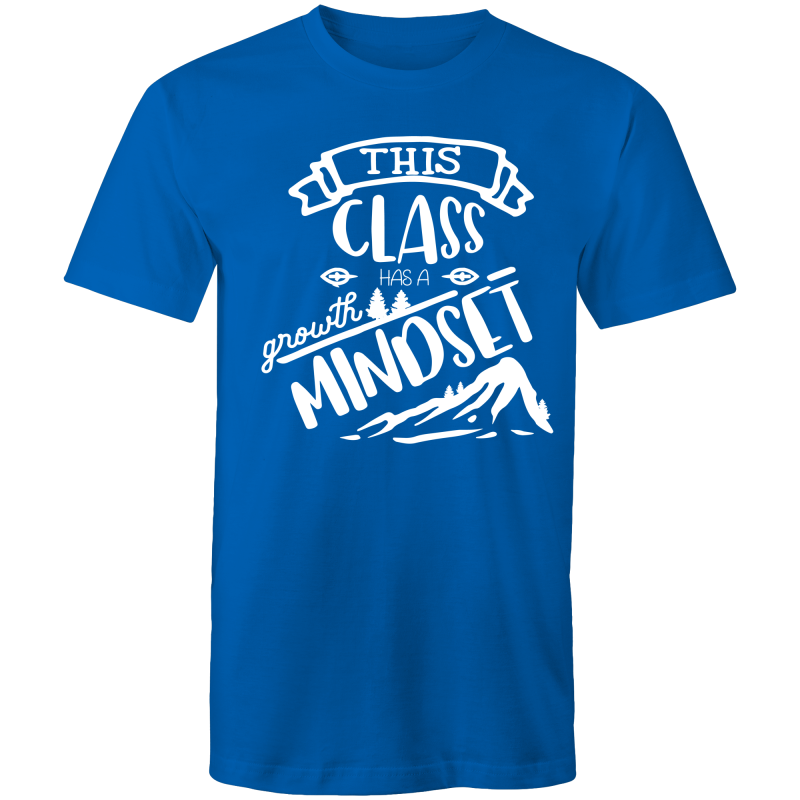 This class has a growth mindset – Teacher T-shirts Australia