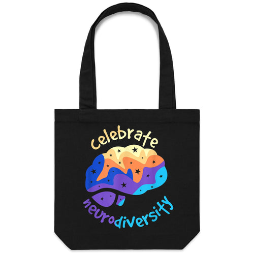 Celebrate neurodiversity - Canvas Tote Bag