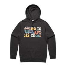 Load image into Gallery viewer, Going to therapy is cool - hooded sweatshirt