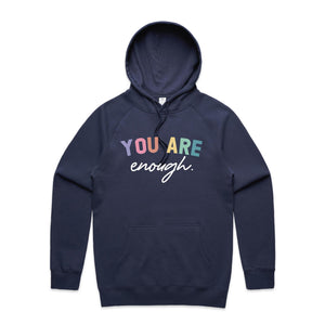 You are enough. - hooded sweatshirt