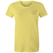Load image into Gallery viewer, Monarch Beauty by Liv r - Women&#39;s Maple Tee