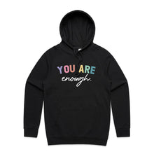 Load image into Gallery viewer, You are enough. - hooded sweatshirt
