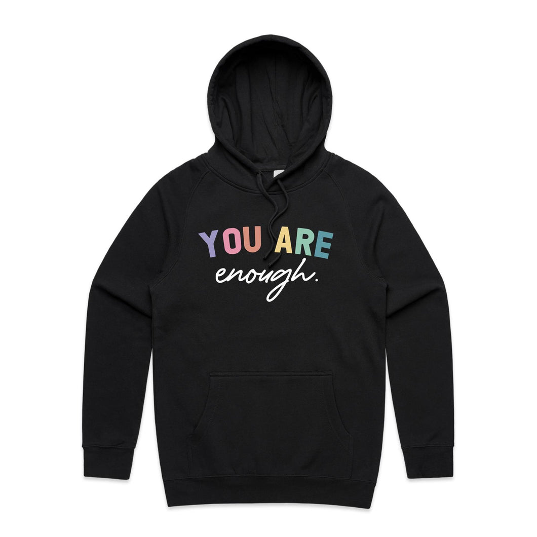 You are enough. - hooded sweatshirt