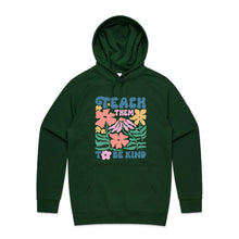 Load image into Gallery viewer, Teach them to be kind - hooded sweatshirt