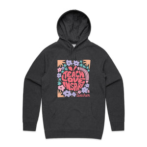 Teach Love Inspire Teacher - hooded sweatshirt