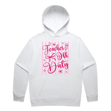 Load image into Gallery viewer, Teacher off duty - hooded sweatshirt