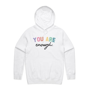 You are enough. - hooded sweatshirt