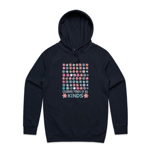 Celebrate minds of all kinds - hooded sweatshirt