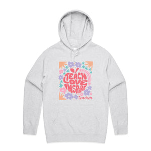 Teach Love Inspire Teacher - hooded sweatshirt