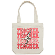 Load image into Gallery viewer, Teacher - Canvas Tote Bag