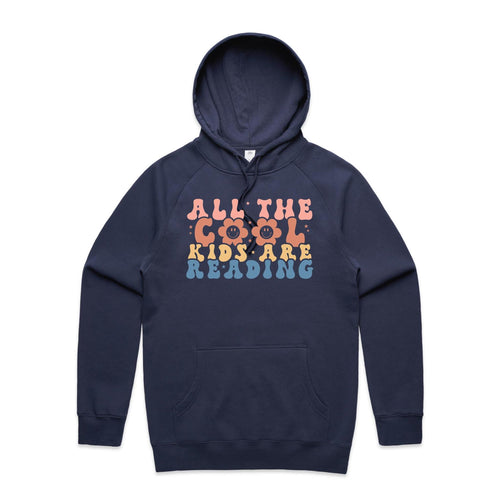 All the cool kids are reading - hooded sweatshirt