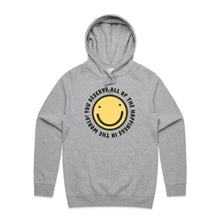 Load image into Gallery viewer, You deserve all the happiness in the world - hooded sweatshirt