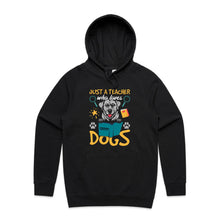 Load image into Gallery viewer, Just a teacher who loves dogs - hooded sweatshirt