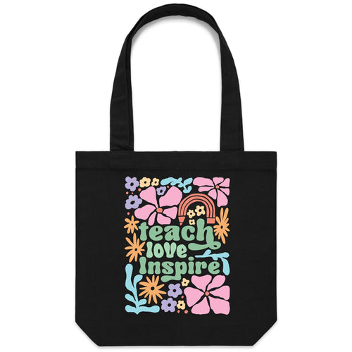 Teach Love Inspire - Canvas Tote Bag