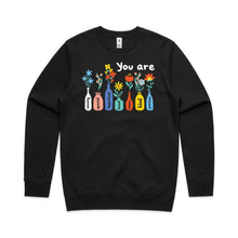 Load image into Gallery viewer, You are amazing special important loved unique kind precious  - crew neck sweatshirt
