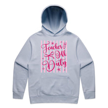 Load image into Gallery viewer, Teacher off duty - hooded sweatshirt