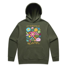 Load image into Gallery viewer, Let kindness bloom - hooded sweatshirt