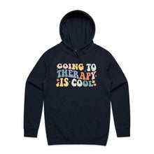Load image into Gallery viewer, Going to therapy is cool - hooded sweatshirt
