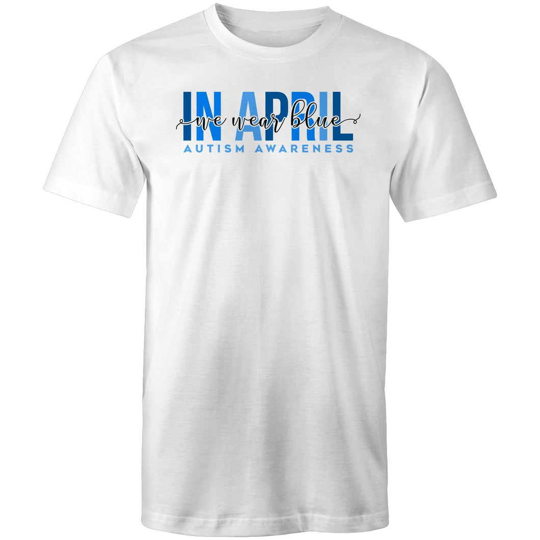 In April we wear blue for Autism awareness