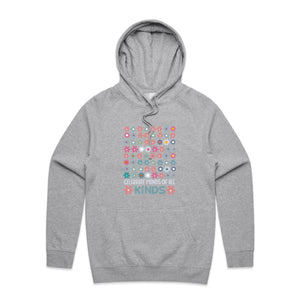 Celebrate minds of all kinds - hooded sweatshirt