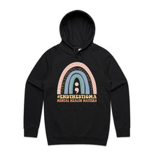 Load image into Gallery viewer, #end the stigma mental health matters - hooded sweatshirt