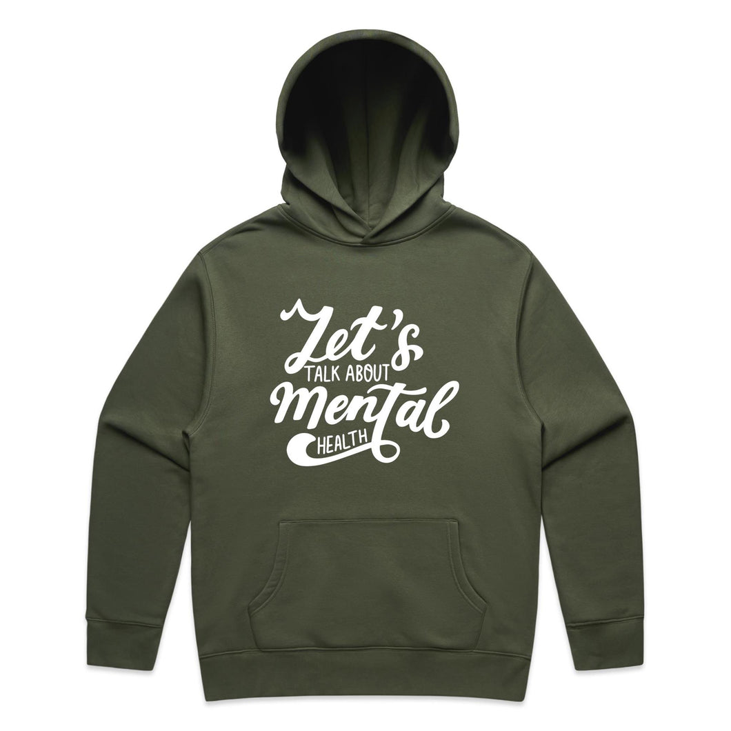 Let's talk about mental health - hooded sweatshirt