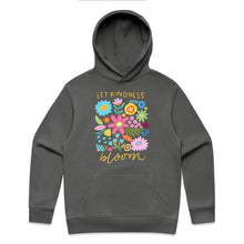Load image into Gallery viewer, Let kindness bloom - hooded sweatshirt