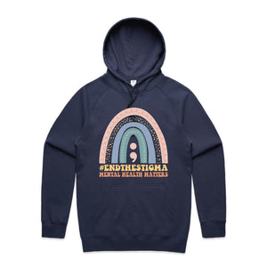 #end the stigma mental health matters - hooded sweatshirt