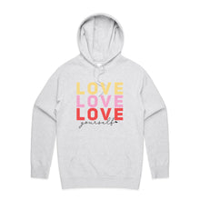 Load image into Gallery viewer, Love Love Love yourself - hooded sweatshirt