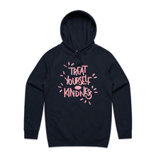 Load image into Gallery viewer, Treat yourself with kindness - hooded sweatshirt