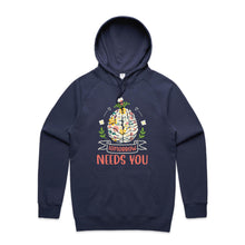 Load image into Gallery viewer, Tomorrow needs you - hooded sweatshirt