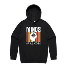 Load image into Gallery viewer, Minds of all kinds - hooded sweatshirt