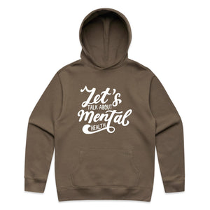 Let's talk about mental health - hooded sweatshirt