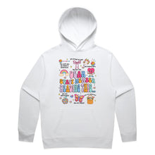 Load image into Gallery viewer, Dear staff member reading this…The work you do makes a difference, I’m proud of you, You belong here, you are respected, you are valued, you are appreciated - hooded sweatshirt