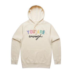 You are enough. - hooded sweatshirt