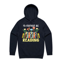 Load image into Gallery viewer, I&#39;d rather be reading - hooded sweatshirt