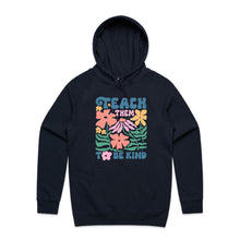 Load image into Gallery viewer, Teach them to be kind - hooded sweatshirt