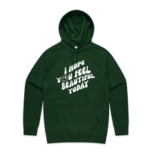 Load image into Gallery viewer, I hope you feel beautiful today - hooded sweatshirt