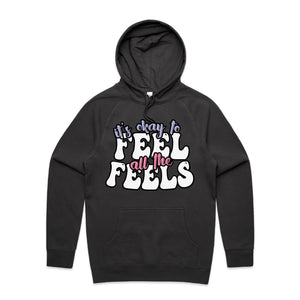 It's okay to feel all the feels - hooded sweatshirt
