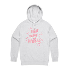 Load image into Gallery viewer, Treat yourself with kindness - hooded sweatshirt