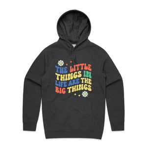 The little things in life are the big things - hooded sweatshirt