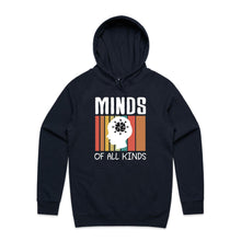 Load image into Gallery viewer, Minds of all kinds - hooded sweatshirt